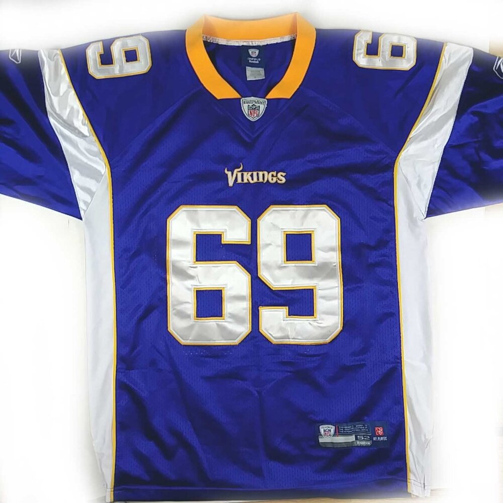 NFL Minnesota Vikings Jared Allen #69 HoF Reebok On Field Blue Jersey Size 52